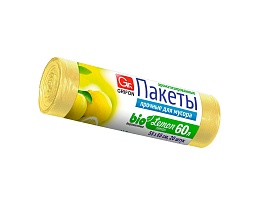 Мешки для мусора 60 л, ароматизированные, Лимон, желтые, в рулоне 20 шт., ПНД, 9 мкм, 650х550 мм, GRIFON Aroma, 101-023 Li в Ставрополе