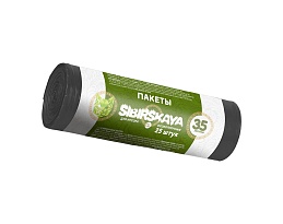 Мешки для мусора 30 л, черные, в рулоне 25 шт., ПНД, 7 мкм, 580х480 мм, SIBIRSKAYA, 101-003 S в Ставрополе