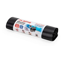 Мешки для мусора 120 л, черные, в рулоне 10 шт., ПНД, 14 мкм, 1100х700 мм, LAIMA, 601385 в Ставрополе