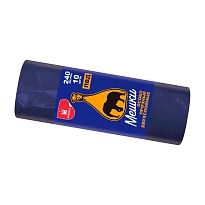Мешки для мусора 240 л, синие, рулон 10 шт., ПВД 36 мкм, 1350х900 мм, Уфа Пак, МВ1854 (МВ 240-10с) в Ставрополе