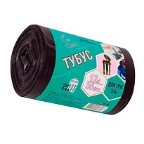Мешки для мусора 12 л, черные, в рулоне 30 шт., ПНД, 6 мкм, 550х320 мм, Концепция Быта Tubus, 604936 в Ставрополе
