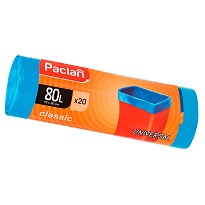 Мешки для мусора 80 л, синие, в рулоне 20 шт., ПНД, 12 мкм, 900х700 мм, PACLAN Classic, 606335 в Ставрополе